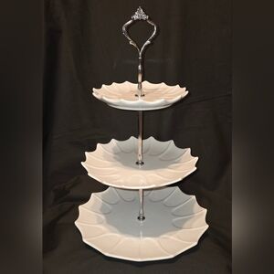 3 Tier Dessert Cupcake Stand Round with Tiered Serving Tray for Donuts Fruits
